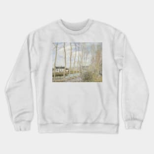 The Loing's Canal by Alfred Sisley Crewneck Sweatshirt